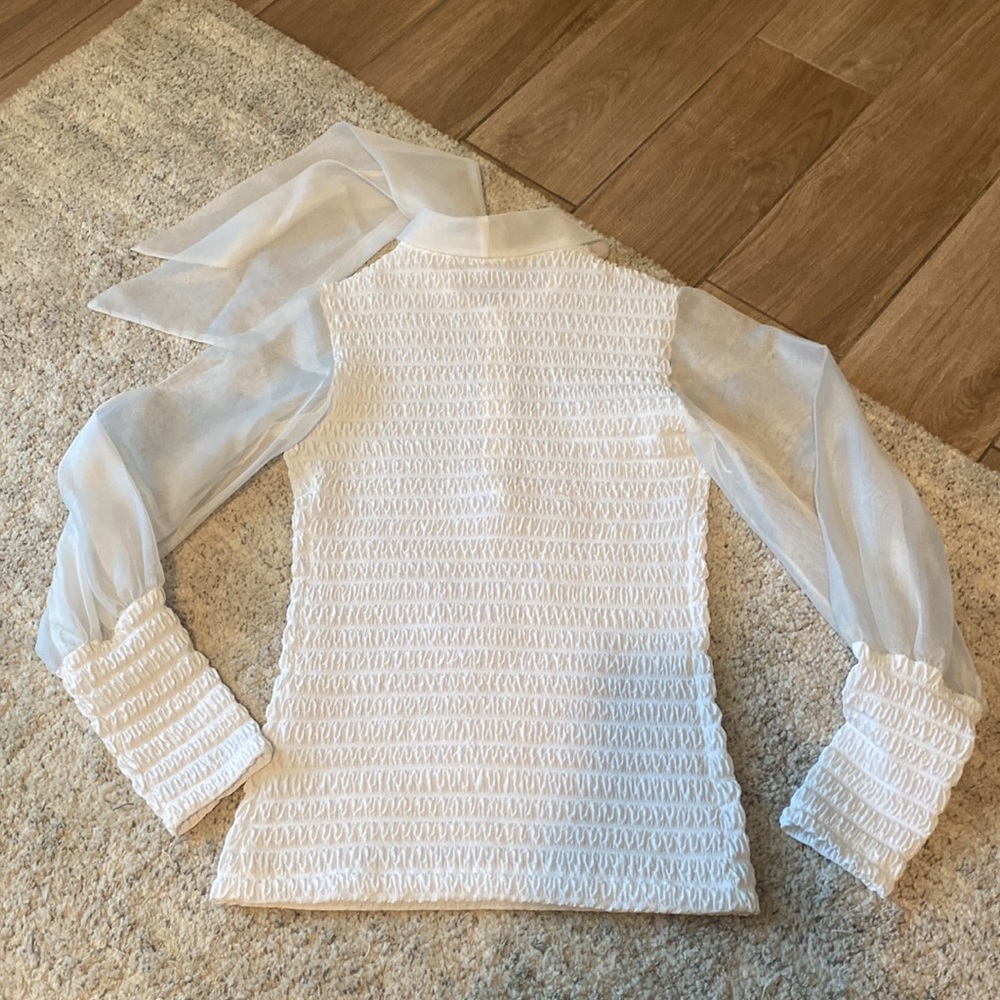 Vintage sheer arm blouse - Picture 8 of 10
